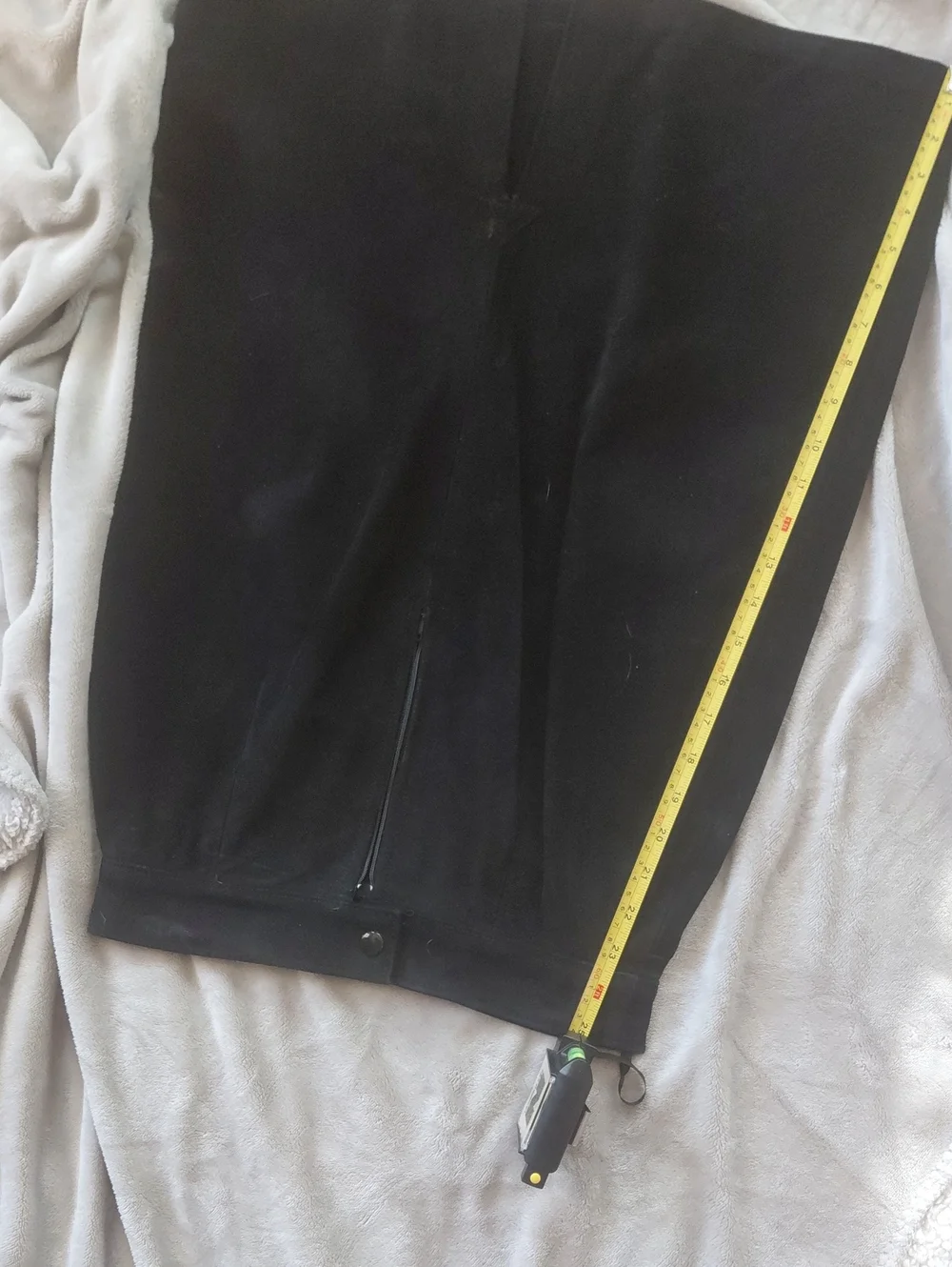 Vintage Genuine Suede Leather Pencil Skirt Black Size 9 High Waist